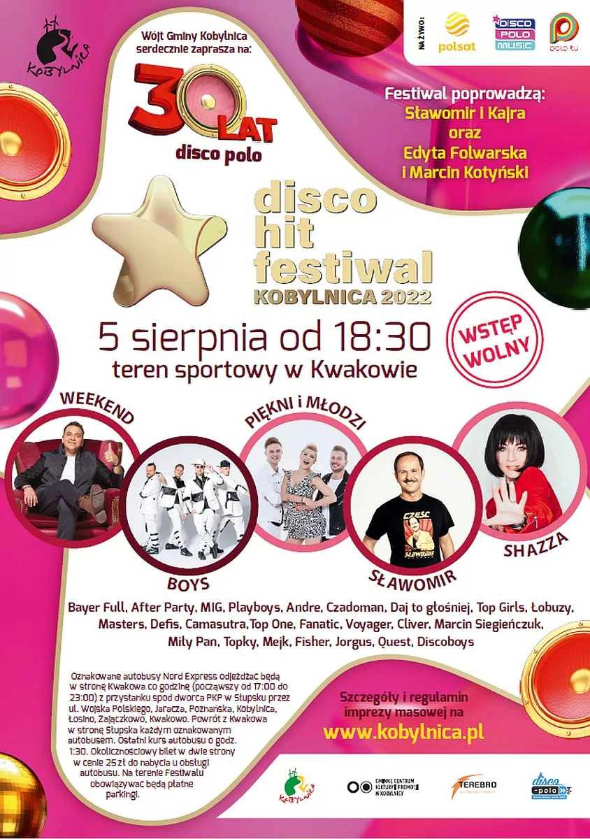 Największe wydarzenie w disco polo zbliża się wielkimi krokami! Disco Hit Festiwal Kobylnica 2022! Znamy listę wszystkich wykonawców!.jpg_0..jpg